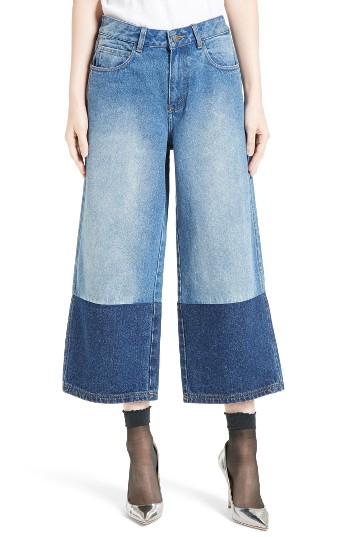 Women's Robert Rodriguez Two-tone Gaucho Jeans