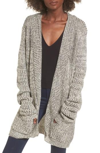 Women's Cotton Emporium Cable Knit Cardigan - Black