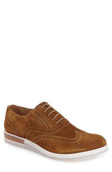 Men's Bugatchi 'palermo' Wingtip .5 M - Brown