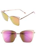 Women's Diff Becky 57mm Sunglasses - Rose Gold/ Pink