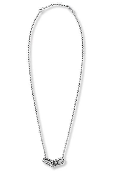 Men's Steve Madden Hammered Link Pendant Necklace