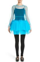 Women's Molly Goddard Agatha Tulle Mini Dress Us / 6 Uk - Blue