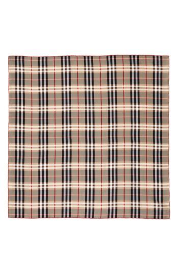 Women's Burberry Castleford Check Silk Scarf, Size - Brown