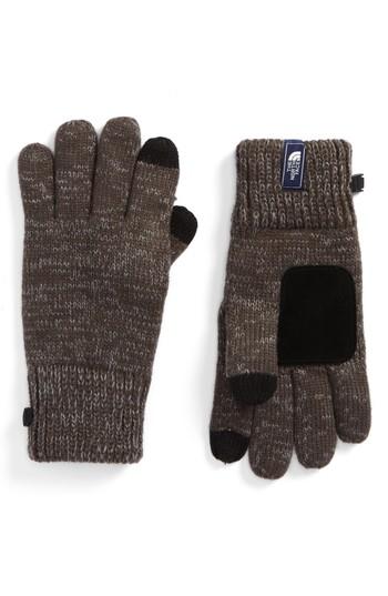 Men's The North Face Etip Salty Dog Knit Tech Gloves - Grey