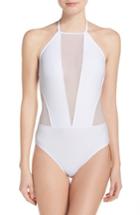 Women's Ted Baker London Halter One-piece Swimsuit - White