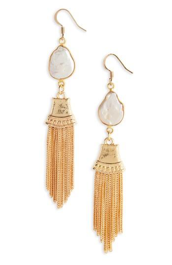 Women's Love's Affect Kaysha Luxe Pearl Drop Earrings