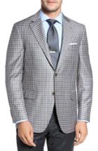 Men's Peter Millar Classic Fit Check Wool Sport Coat R - Brown