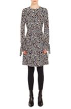 Women's Akris Punto Crossroad Print Silk Dress - Black