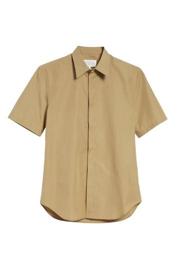 Men's Mm6 Maison Margiela Poplin Short Sleeve Woven Shirt