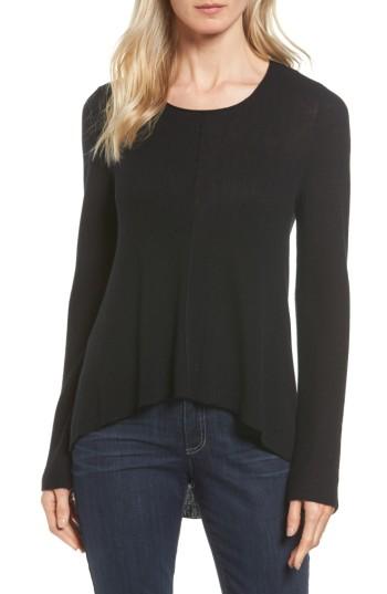 Women's Eileen Fisher Merino Wool Pullover, Size - Black