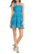 Women's Foxiedox Tristan Lace & Chiffon Minidress - Blue