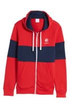 Men's Reebok Classics Foundation Clockblock Zip Hoodie, Size - Red