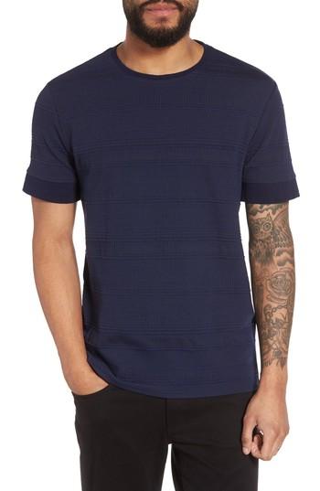 Men's Vince Camuto Banded Cuff Crewneck T-shirt - Blue