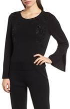 Women's Mink Wang Sequin Sweater - Black