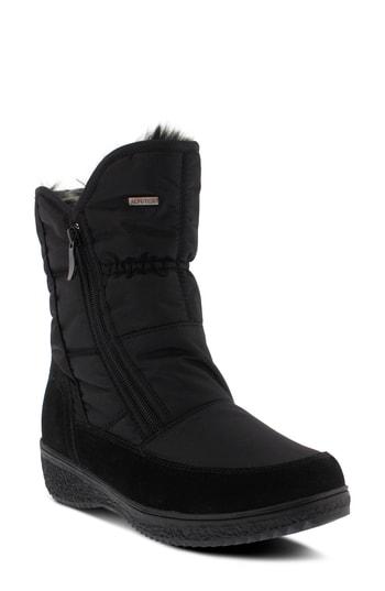 Women's Spring Step Ernestina Waterproof Faux Fur Bootie .5-6us / 36eu - Black