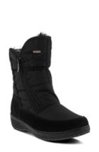 Women's Spring Step Ernestina Waterproof Faux Fur Bootie .5-6us / 36eu - Black