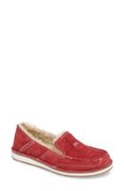 Women's Ariat Cruiser Slip-on Loafer With Faux Shearling Lining .5 M - Pink