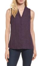 Women's Nic+zoe Mini Leaf Print Top