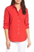 Women's Draper James Elliot Cotton Shirt - Red
