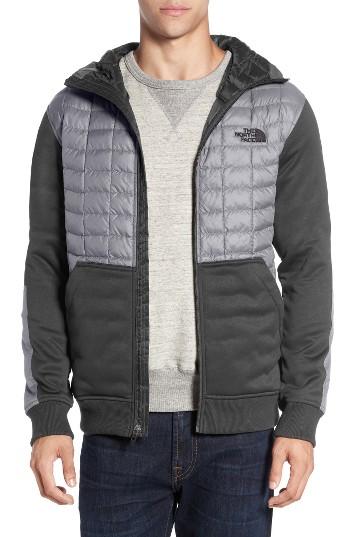 Men's The North Face 'kilowatt' Thermoball Primaloft Hooded Jacket - Grey