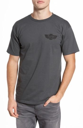 Men's Brixton Cylinder Standard T-shirt - Grey