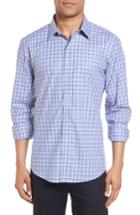 Men's Zachary Prell Bruno Plaid Sport Shrit, Size - Blue