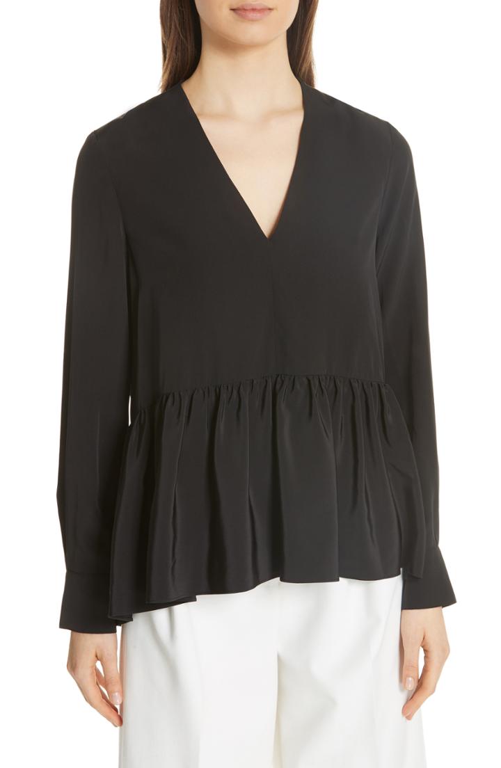 Women's Tibi Houndstooth Check Structured Top