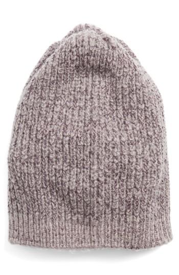 Women's Halogen Ribbed Beanie - Purple