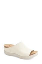 Women's Fly London 'wigg' Platform Wedge Slide Sandal .5-8us / 38eu - White