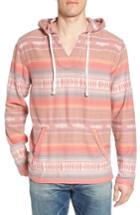 Men's True Grit Baja Poncho Hoodie - Red