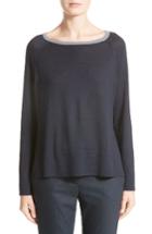 Women's Fabiana Filippi Side Zip Wool Pullover Us / 38 It - Blue