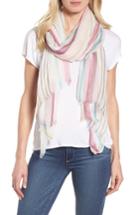 Women's Nordstrom Yarn Dyed Stripe Wrap, Size - Pink