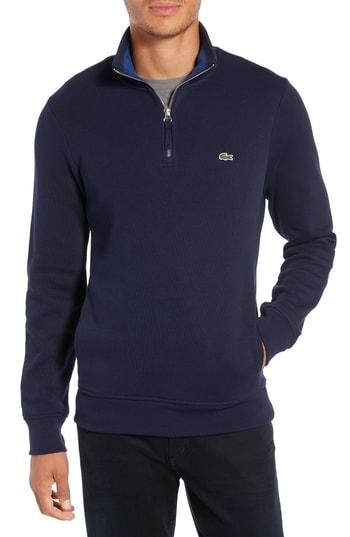 Men's Lacoste Fit Pullover, Size 4(m) - Blue