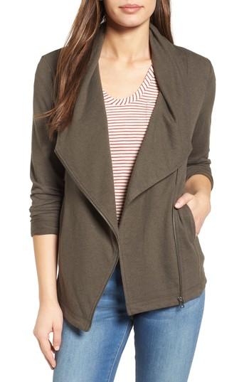 Women's Caslon Stella Knit Jacket, Size - Green