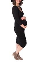 Women's Nom Henley Maternity Dress