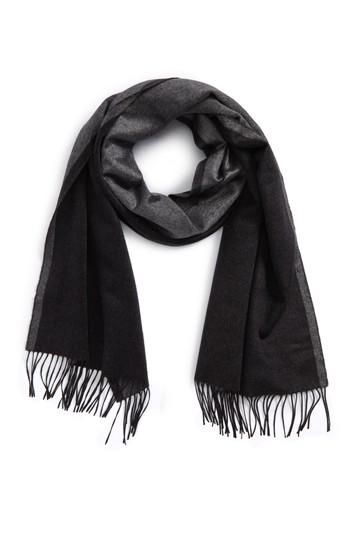 Men's Salvatore Ferragamo Double Woven Silk Scarf, Size - Grey