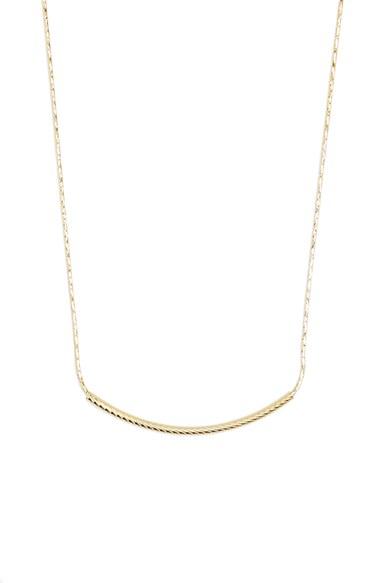 Women's Bony Levy 14k Gold Curved Bar Necklace (nordstrom Exclusive)