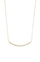 Women's Bony Levy 14k Gold Curved Bar Necklace (nordstrom Exclusive)
