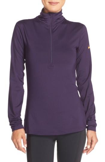 Women's Nike Pro Warm Dri-fit Pullover - Purple