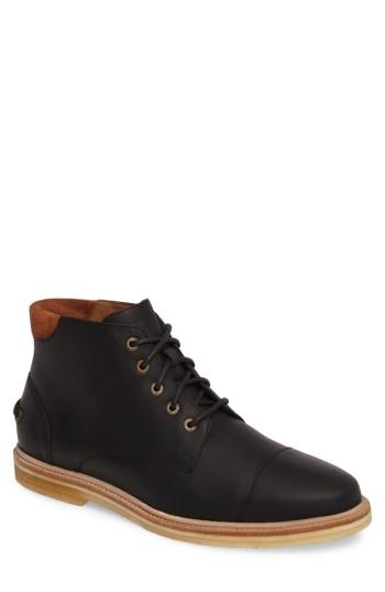 Men's Tommy Bahama Argon Blooms Cap Toe Boot M - Black