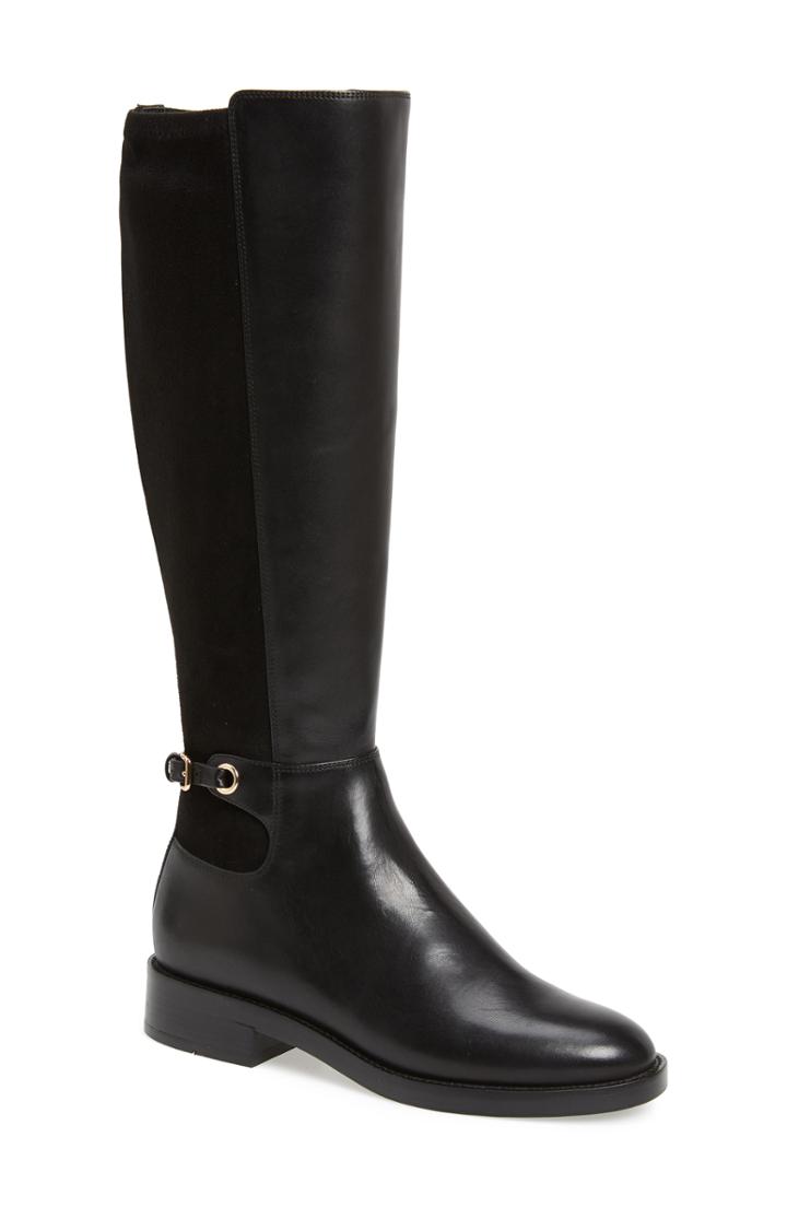 Women's Cole Haan Parker Grand Stretch Knee High Boot .5 B - Black