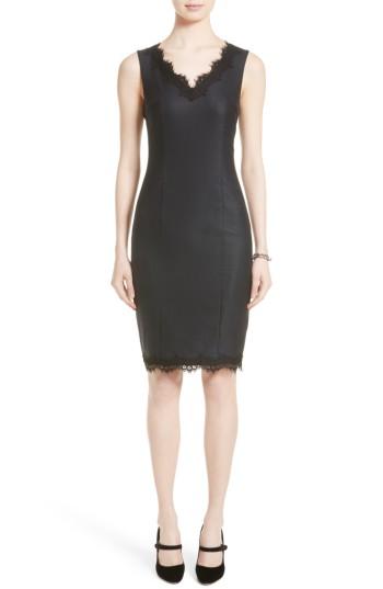 Women's St. John Collection Stretch Birdseye Sheath Dress