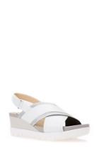 Women's Geox Mary Karmen Wedge, Size 5us / 35eu - White