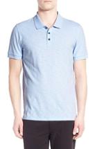 Men's Vince Slub Cotton Polo, Size - Blue