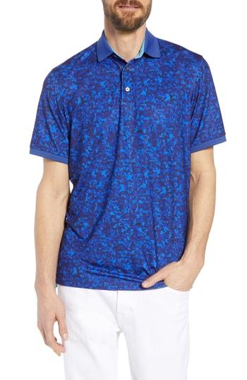 Men's Greyson Camowolf Print Polo - Blue