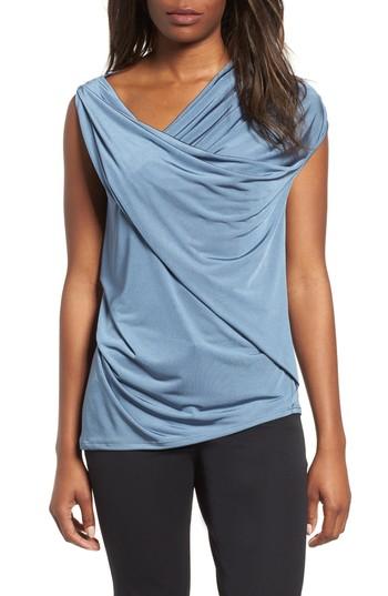 Women's Vince Camuto Asymmetrical Hem Twist Top - Blue