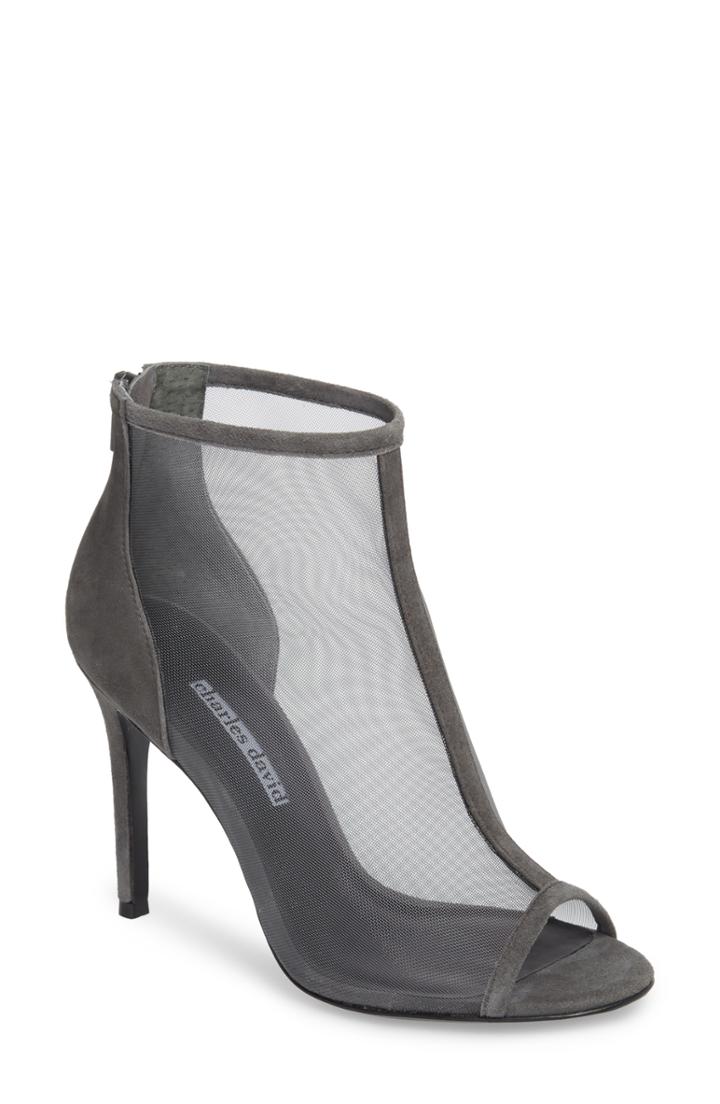 Women's Charles David Court Mesh Bootie .5 M - Grey