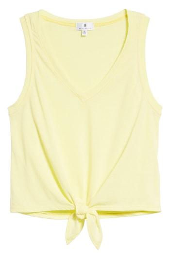 Women's Socialite Tie Hem Tank - Yellow