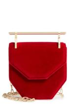 M2malletier Mini Amor Fati Velvet Shoulder Bag - Red