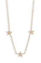 Women's Ef Collection Three-star Diamond Choker Necklace